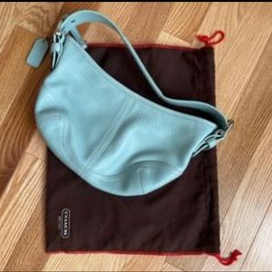 authentic blue coach bag